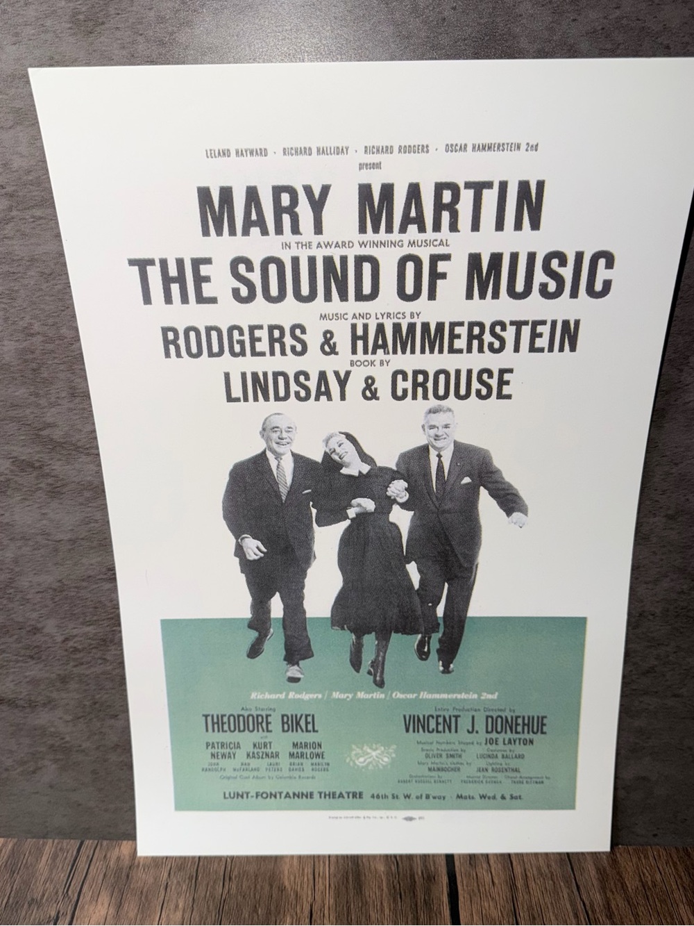 The Sound of Music 1959 Broadway Vintage Style Poster Print 11x17”